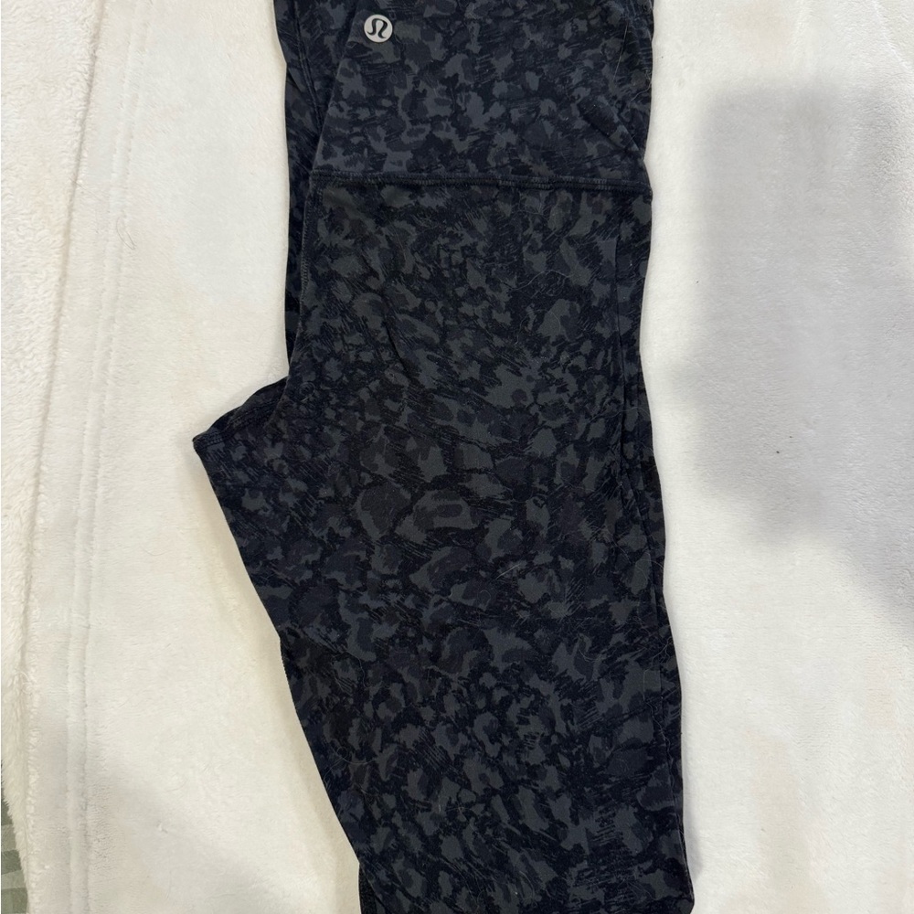lululemon athletica Black Patterned Leggings